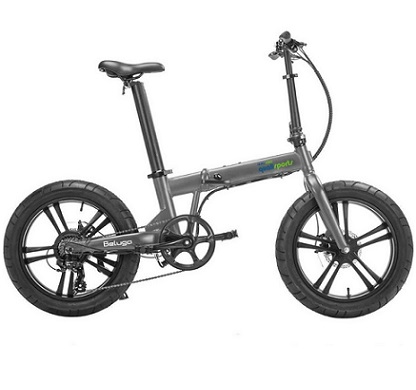 QualiSports Beluga 48V/10.5Ah 500W Folding Electric Bike 20 Inch Fat Tire