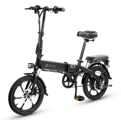 DYU A1F 36V 250W 7.5AH 16inch Folding Electric Bicycle 25KM/H Speed 50-60KM Mileage Electric Bike