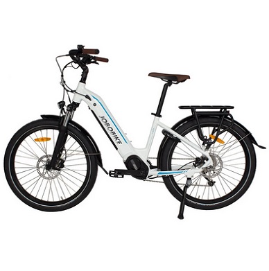 JOBO JB-TDF45L 250W 36V 14Ah Electric Bike 40-45Km Mileage 120Kg Max Load Electric Bike - White