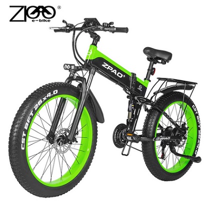 ZPAO Electric Bike 1000W Adult Mountain Bike 26 Inch Snow Electronic Bike 48V Electric Bicycle 4.0 Fat Tire e bike Folded Ebike