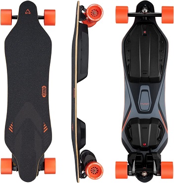 MEEPO Voyager X Electric Longboard Skateboard with Wireless Remote Control, Bamboo & Fibreglass Deck, 40 MPH Top Speed, 31 Miles Long Range, 2800W Hub Motor, 330 lbs Max Load, Long Boards for Adults