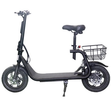 Eswing M11+ Folding Electric Scooter 12 Inch Tire 350W Motor 25Km/h 36V 10Ah Battery Double Disc Brake System - Black