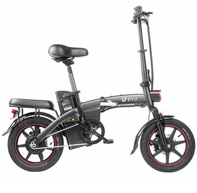 DYU A5 Electric Bicycle 350W Motor Max Speed 25km/h 36V 7.5Ah Battery 70km Max Range - Black