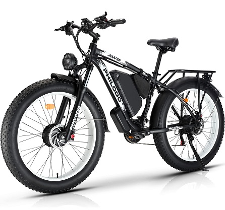 PHILODO H8 Fat Tire Electric Bike 2000W, 48V 22Ah 26\