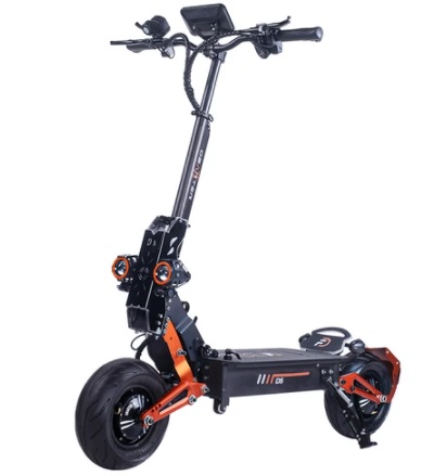 OBARTER D5 Electric Scooter 12 Inch Vacuum Tire 2*2500W Dual Motor Max Speed 60-70Km/h Removable 48V 35Ah Battery for 60-120km Super Range Removable Tire Double Oil Brakes Front&Rear Hydraulic Suspension 150KG Max Load