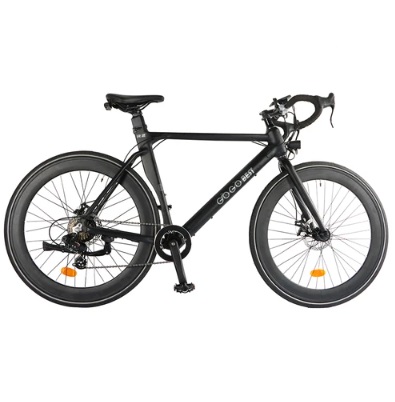 GOGOBEST R2 Electric City Road Bike 700C*32C Tires 36V 250W Motor 32Km/h Max Speed 36V 9.6Ah Battery for 60-80KM Range 100kg Load SHIMANO 7-Speed Gears - Black