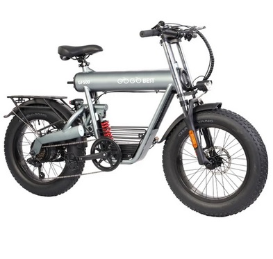 GOGOBEST GF500 Electric Bicycle 20*4.0 Inch Fat Tire 750W Motor 45Km/h Top Speed 48V 20Ah Battery 90-100KM Max Range Shimano 7-Speed Transmission Dual Disc Brake