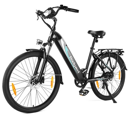 Bodywel A275 Electric Bike 27.5 inch Wheel, Shimano 7-speed gears, app function, 250 W motor + removable battery 36V 15Ah , 59 miles Range