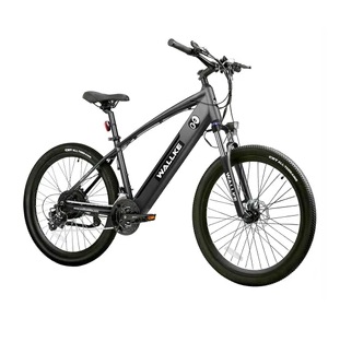 WALLKE F1 Mountain Electric Bike, 26x2.1 inch Pneumatic Tires 500W Bafang Brushless Motor 48V 10.4Ah LG Removable Battery 22mph Max Speed 40miles Range LCD Display Hydraulic Suspension Dual Mechanical Brakes - Black