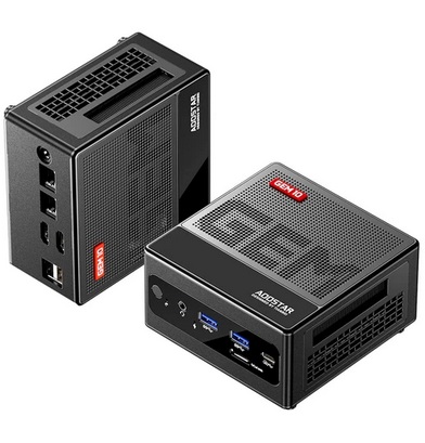 T-bao AOOSTAR GEM10 Mini PC, AMD Ryzen 7 6800HS 8 Core Up to 4.7GHz, 32GB LPDDR5 RAM 1TB PCle 4.0 SSD, 2* HDMI 2.1 (4K) + USB 4 (8K) Triple Screen Display, Adjustable BIOS, WiFi 6 Bluetooth 5.2, Dual 2.5G LAN Ports, 2*USB3.2 2*USB2.0 1*Oculink