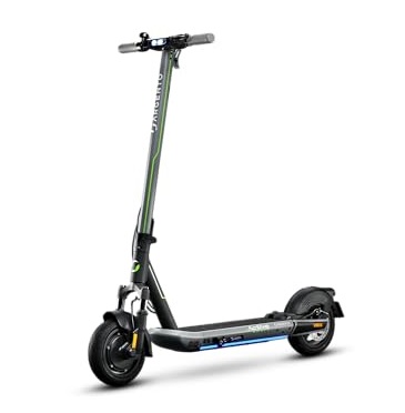 Argento Active Sport Electric Scooter with Flashing Double Brake 500W Motor with Side LEDs - Silver