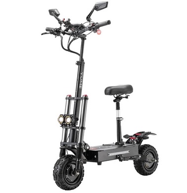 YUME Y11+ Electric Scooter, 3000W*2 Motor, 60V 31.5Ah Battery, 11-inch Off-road Tubeless Tires, 50mph Max Speed, 60miles Range, Front & Rear Hydraulic Disc Brake