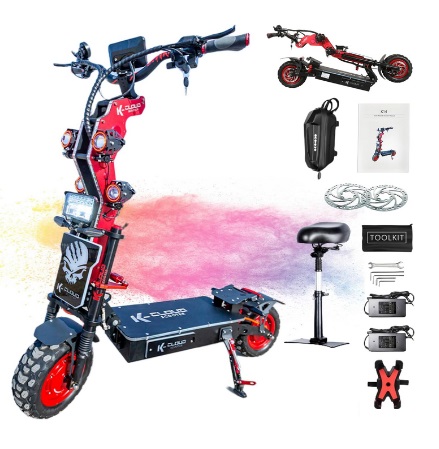 K Cloud Electric Scooter Adults, 10000W Double Motors, 72v 40Ah Battery, 70 Mph Max Speed, Up to 70 Miles Range, 13\