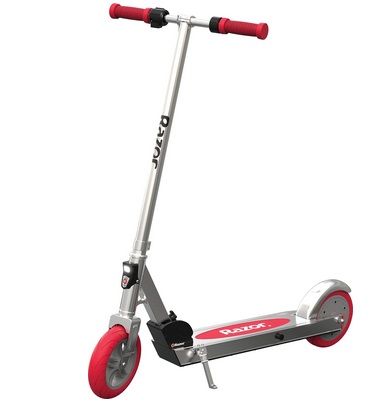 Razor Icon Electric Scooter – Up to 18 MPH, Up to 18 Miles Range, Foldable and Portable, Adult Electric Scooter for Commuting and Recreation - Red