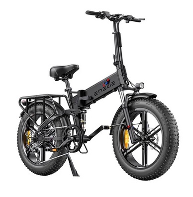 ENGWE ENGINE Pro Folding Electric Bicycle 20*4 inch Fat Tire 1000W Peak Powerful Brushless Motor 48V 16Ah Battery 45km/h Max Speed up