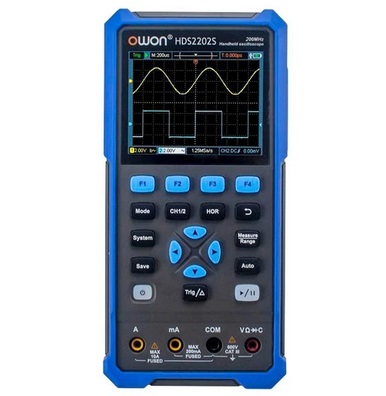 OWON HDS2202S 3 in 1 Digital Oscilloscope Multimeter Signal Generator, 200MHz Bandwidth, 1GSa/s Sampling Rate, 20000 Counts