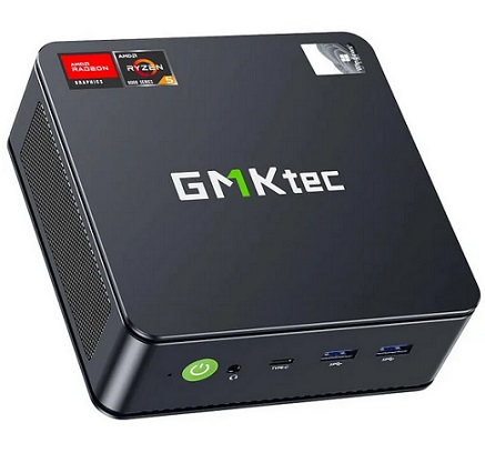 GMKtec M6 AMD Ryzen 5 6600H 32GB 1TB Mini PC Max 4.5GHz Windows 11 Pro WIFI 6E USBC 4.0 DDR5 Dual SSD Slot 4K Triple Screen Display Mini Computer Desktop PC