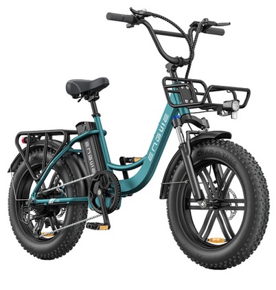 ENGWE L20 BOOST Electric Bike, 250W Motor, 48V 13AH Battery, 20*4-inch Fat Tires, 15mph Max Speed, 78miles Max Range, Torque Sensor, Shimano 7-Speed, Front Fork Suspension, Mechanical Disc Brakes