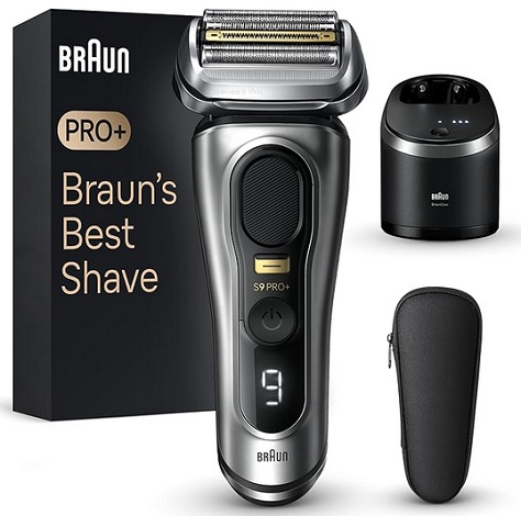 Braun Series 9 PRO+ 9567cc Electric Razor for Men, 5 Pro Shave Elements & Precision Long Hair Trimmer, 6in1 SmartCare Center, Wet & Dry Electric Razor for Smooth Skin with 60min Battery Runtime