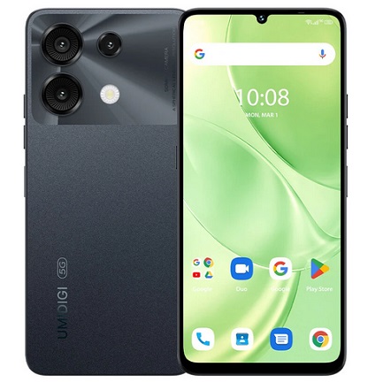 UMIDIGI G9 5G 50MP Triple Camera 12GB RAM 128GB ROM 6.75 inch 90Hz 5000mAh 18W Fast Charging Android 14 Unisoc T765 Octa Core Smartphone - Black