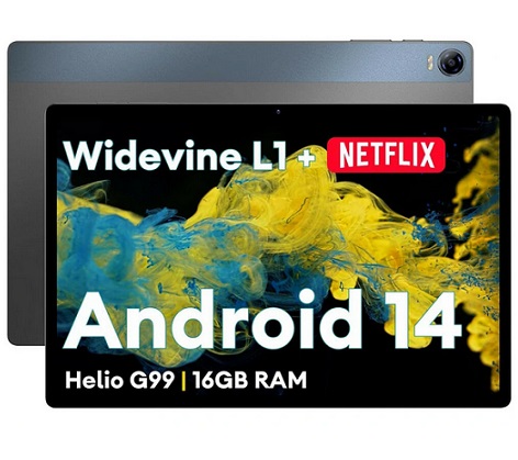 Headwolf HPad 5 Helio G99 Octa Core 8GB+8GB RAM 128GB ROM Netflix Widevine L1 4G LTE 10.51 Inch Android 14 Tablet