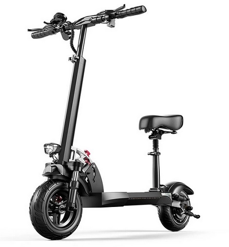 WQ-HVD Electric Scooter 48V 15Ah Battery 800W Motor 10Inch Tires 40-50KM Max Mileage 150KG Max Load Folding E-Scooter w/ Seat