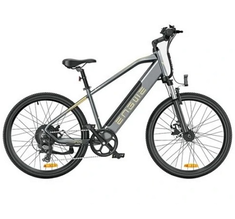 ENGWE P26 Electric Bike 26inch Tire 48V 13.6Ah Battery 500W 86km Mileage Range 100Kg Max Load Mountain E-Bike - Grey