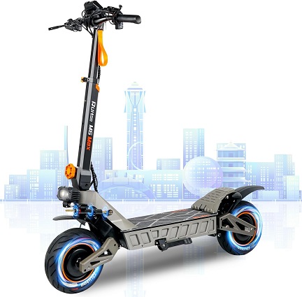 RUITOO 5600W Electric Scooter Dual Motors Up to 45 MPH 40/50 Miles 60V/27AH Lithium Battery 11\