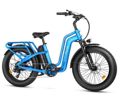 MAXFOOT MF22 Electric Beach Cruiser Bikes for Adults, 750W, 85 Miles, 48V 20Ah UL Certified Battery, Front Suspension, 20” Fat Tire Electric Bicycle with PAS Throttle, 7 Speeds E-Bike for Men, Women