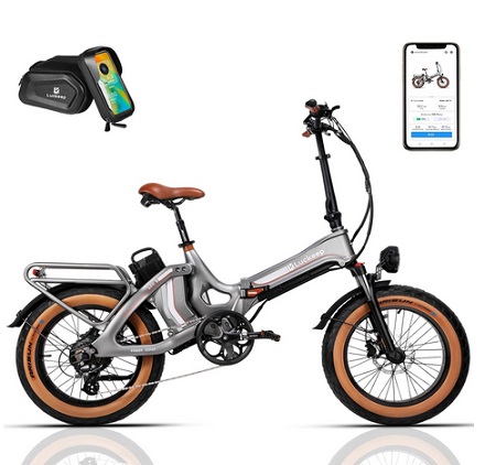 Luckeep X1 Pro Folding Electric Bike for Adults 750W Motor 1400W Peak,48V 33AH Battery up to 30MPH &165 Miles Long Range Foldable Ebike,20\