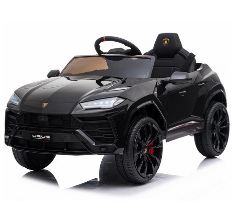 Funtok RS04 4WD 12V 4 km/h Speed Powered Kids Electric Ride on Cars Truck Licensed Lamborghini MP3 LED Headlights Remote Control Children Toys Gift - Black