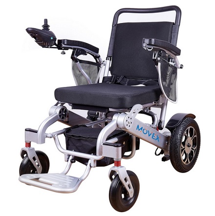 Movex MV08 Electric Wheelchairs for Adults, Durable Portable Foldable Smart, 500W Motor, All Terrain, Airline Approved