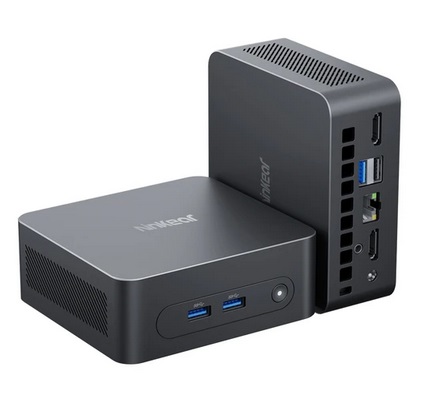 Ninkear N10 Mini PC, Intel N100 4 Cores Max 3.4GHz, 16GB RAM 512GB SSD, 2*HDMI 2.0 (4K@60Hz) Dual Display, 2.4/5GHz WiFi Bluetooth 4.2, 1*Type-C 3*USB 3.0 1*USB 2.0 1*RJ45 1*Headphone Jack