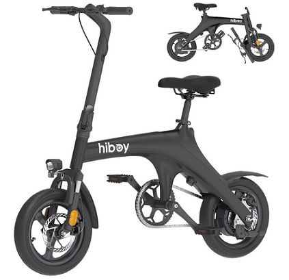 Hiboy C1 Electric Bike for Adults, 32KM/H 70KM Range (PAS) Foldable Ebike, 500W Peak Motor, 36V 7.8Ah Removable Battery, 14\