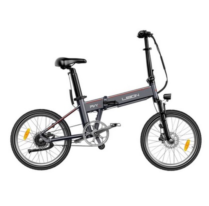 PVY LIBON Electric Bike, 500W Motor, 36V 20.4Ah, 20*2.5-inch Tires, 25km/h Max Speed, 260km Range, Hydraulic Disc Brake, Shock Absorption Fork, LCD Display - Grey