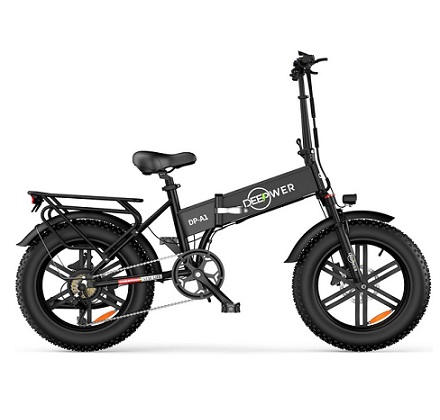 DEEPOWER A1 Electric Bicycle, 1000W Motor, Foldable 20\