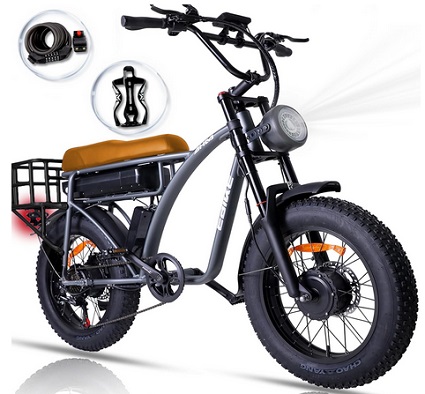 IBIKE Electric Bike for Adults, 2000W Dual Motor Ebike 20\