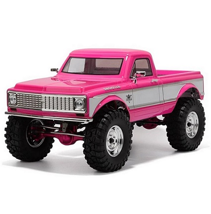 RGT Shooter 136100 PRO 1/10 2.4G 4WD Brushless RC Car FOC Hobbywing Power Rock Crawler EP Off-Road Climbing Truck LED Light Vehicles Models Carbon Chassis Rail Toys - Pink