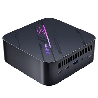 Blackview MP100 Mini PC, AMD Ryzen 7 5700U 8 Cores Max 4.3GHz, 16GB RAM 1TB SSD, DP+HDMI+Type-C Triple 4K Display, WiFi 6 Bluetooth 5.2, 2*USB 3.2, 1*USB 2.0, 1*RJ45, 1*Audio Jack