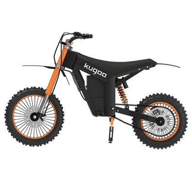 KUGOO Wish 01 Electric Mountain Bike, 1500W Motor, 48V 16Ah Battery, 55km/h Max Speed, 50km Range, 14-inch Front Tire + 12-inch Rear Tire, Hydraulic Suspension, Hydraulic Brake