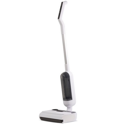 HIZERO F100 Cordless Hard Floor Cleaner, Upright Wet/Dry Electric Mop, 80 Mins Long Runtime, Lightweight & Quiet, No Suction, White