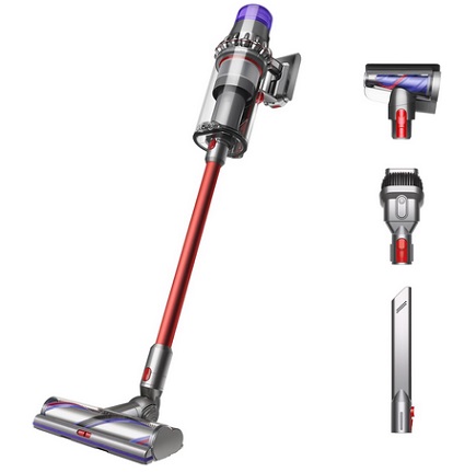 Dyson Outsize Cordless Vacuum Cleaner, Nickel/Red, Extra Large