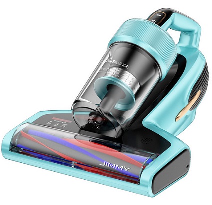 JIMMY BX7 Pro Anti-Mite Vacuum Cleaner 700W Powerful Motor UV-C Killing 99.99% Bacteria 60 Celsius Constant High-Temperature Intelligent Dust Recognition 3 Modes LED Display for Bed, Pet Hair, Sofa, Clothing US Plug - Blue