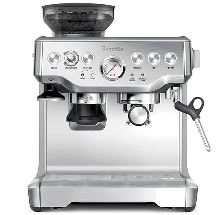 Breville BES870XL Espresso Machine, One Size, Brushed Stainless Steel