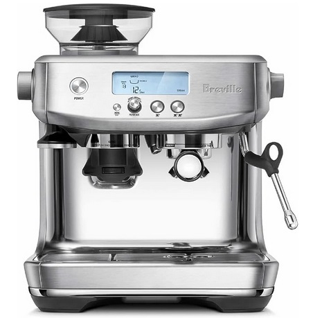 Breville the Barista Pro Espresso Machine with Grinder & Milk Frother, Espresso Maker with Seconds Heat Up, Cappuccino & Latte Machine for Home, BES878BSS, Brushed Stainless Steel