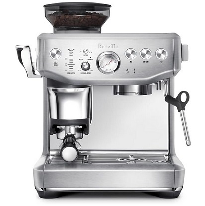 Breville the Barista Express Impress Espresso Machine with Grinder & Milk Frother, Espresso Maker with Assisted Tamping, Cappuccino & Latte Machine for Home, BES876BSS, Brushed Stainless Steel