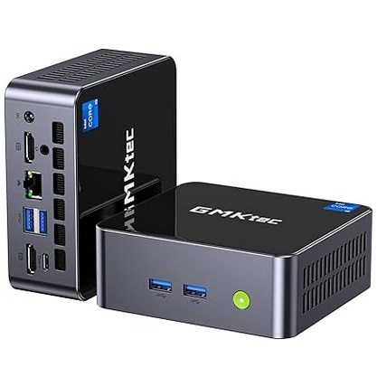 GMKtec M3 Plus Mini PC with Intel Core i9 12900HK(14C/20T 5.0 GHz), 32GB DDR4 RAM+1TB NVMe SSD, Windows 11 Pro Mini Desktop Computer Triple 4K Display, WiFi 6, BT5.2, USB-C