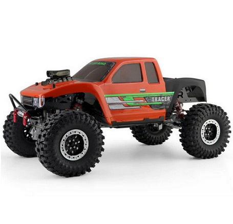 RGT EX86180 PRO 1/10 2.4G 4WD RC Car Tracer Rock Crawler Electric Remote Control Buggy Off-Road Vehicle Climbing Models - Orange