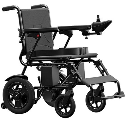 AXEFIT Electric Wheelchair, Foldable Wheelchair Lightweight for Adults, Motorized Wheelchair with Powerful Motor and Long Travel Range, All Terrain Electric Wheelchair for Seniors