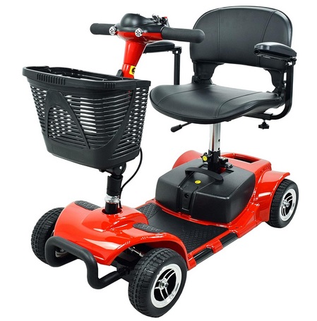 eLifecenter MS31 4 Wheel Mobility Scooter for Adults - 12V 12AH Battery Powered 12.4 Miles Range-265 lbs Weight Capacity Support Safety for Seniors